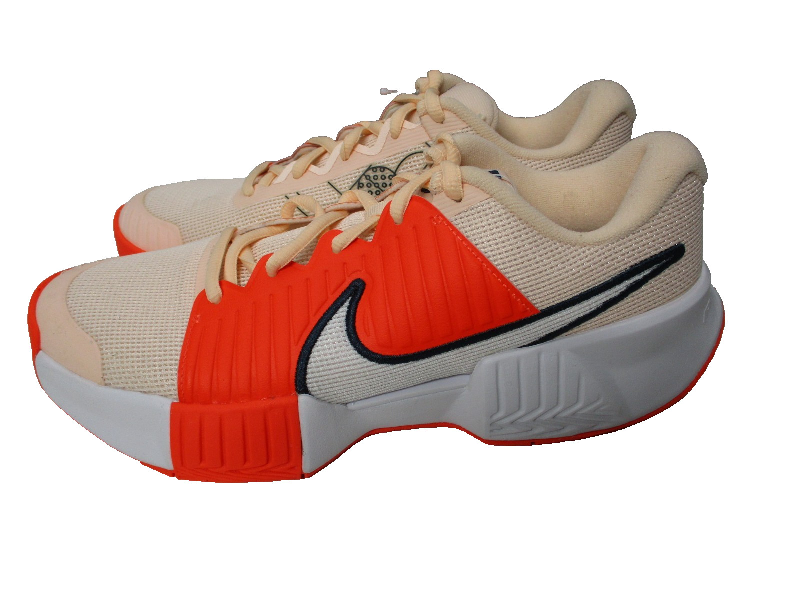 Nike Zoom Challenge Pickleball Tennis Shoes Womens Sz 8.5 Crimson Orange