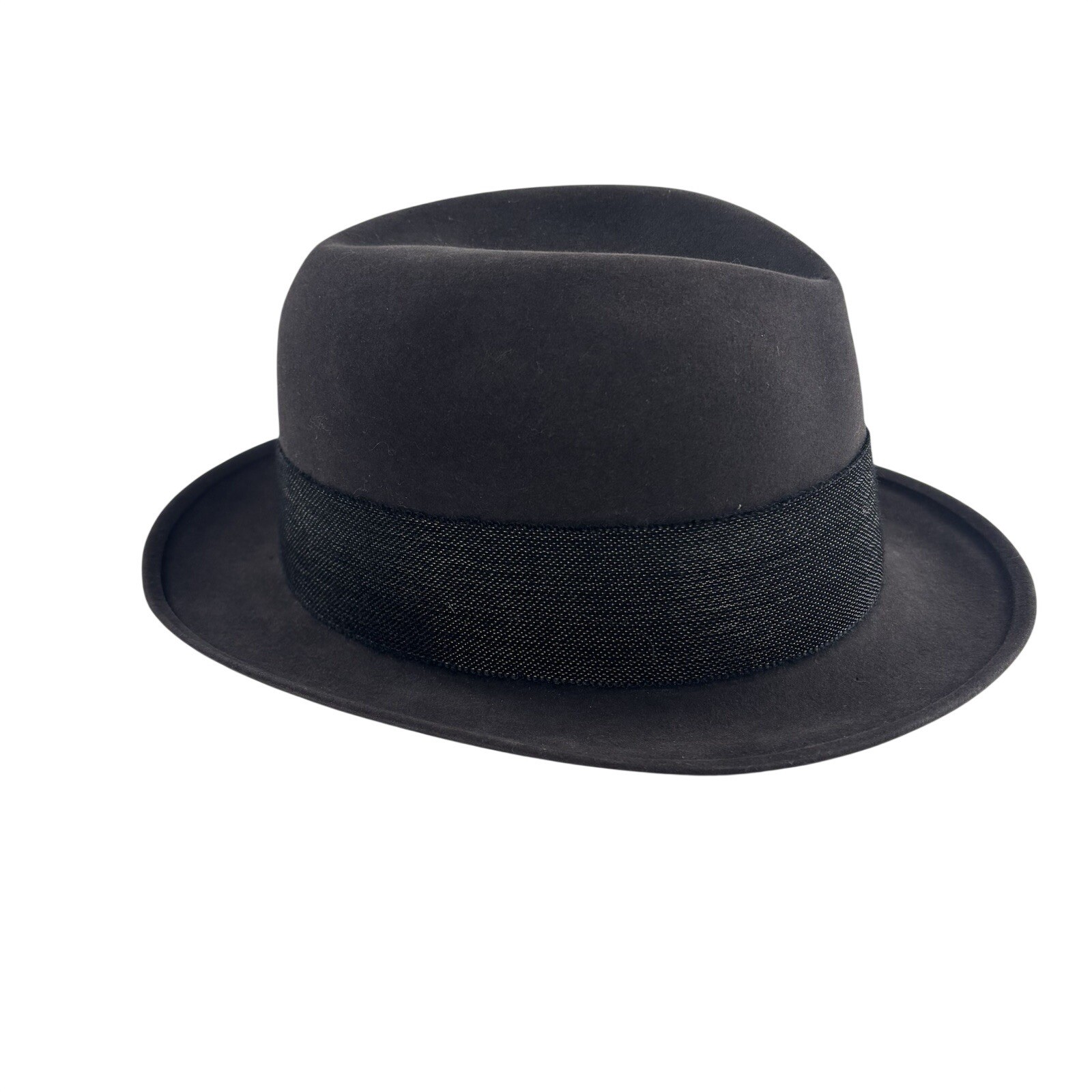 Vintage 50s Knox Fedora Hat Brown Strombergs Superfine New York Mens 7 Reg