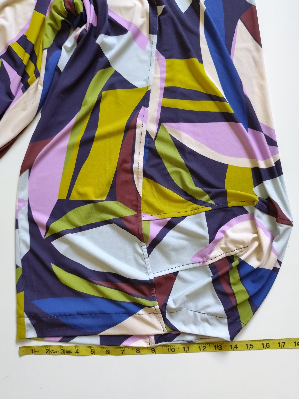 Alembika 2 pc. Set Tunic & Harem Cropped Oversized Pants Geometric Pattern L/XL