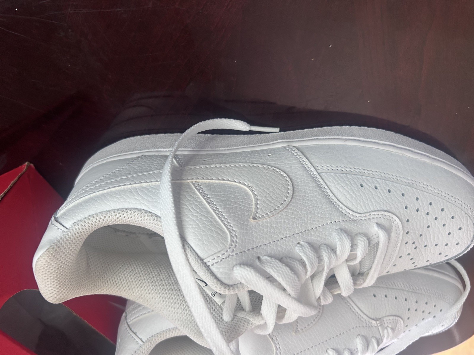 Size9- Nike Court Vision Low Triple White