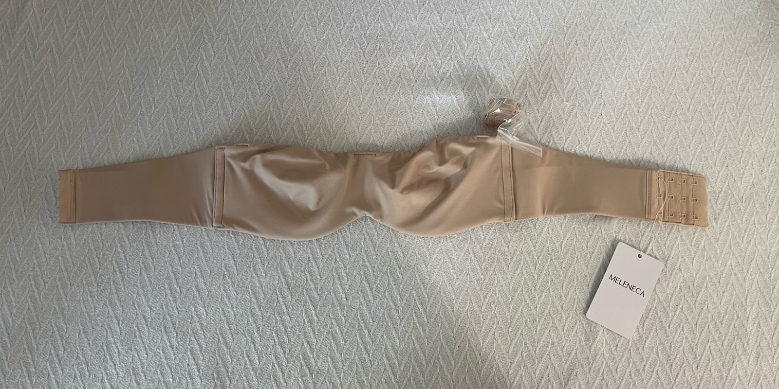MELENECA Women s Strapless Bra Bust Minimizer with Underwire Black 30A Pale Nude