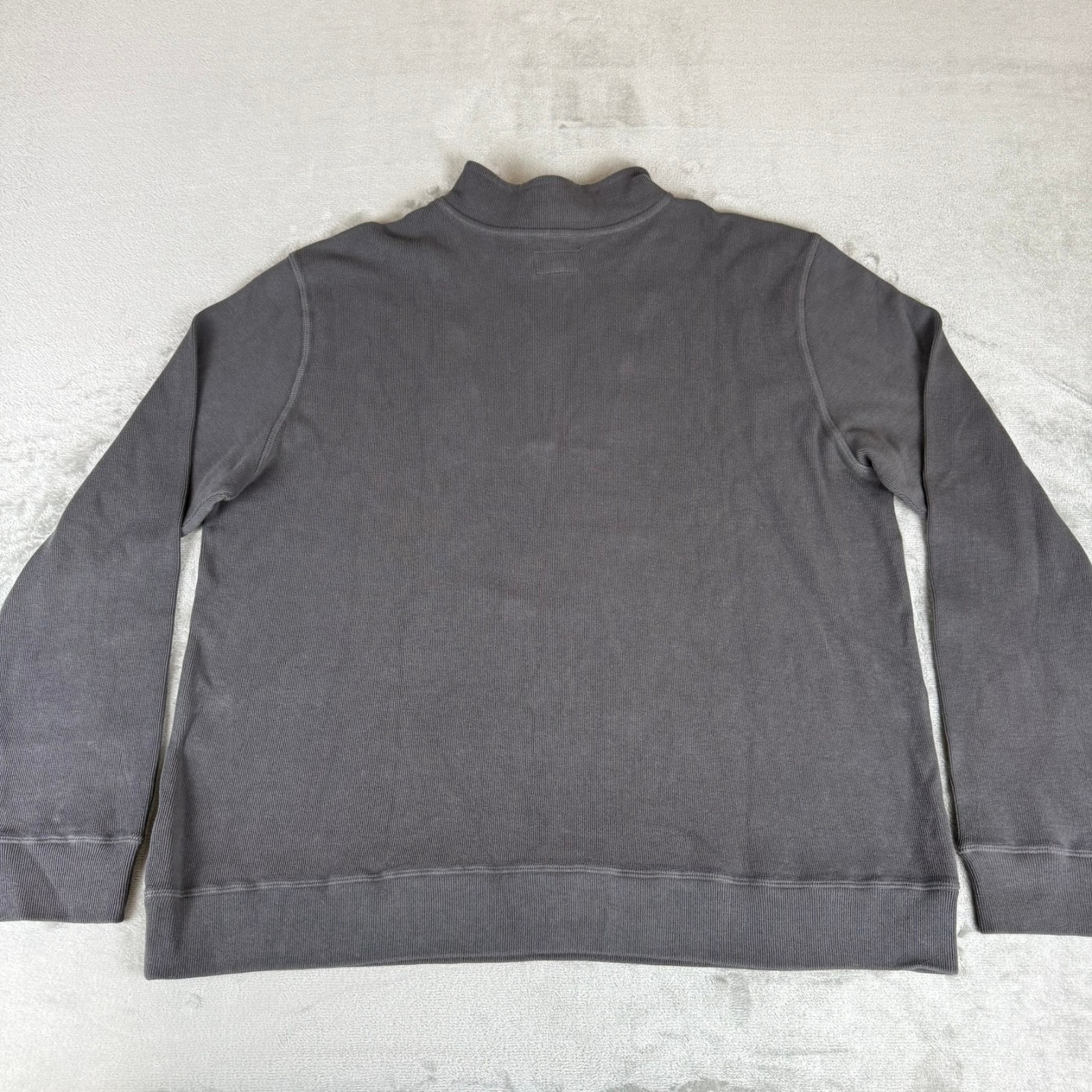 American Giant French Rib Half Zip Sweatshirt Men XL Charcoal Gray $120 USA NWOT