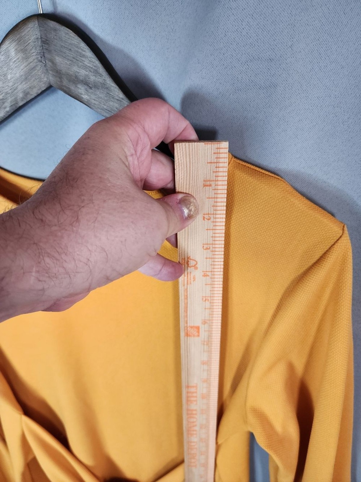 Long Sleeve Tie-Front Dress in Mustard Yellow