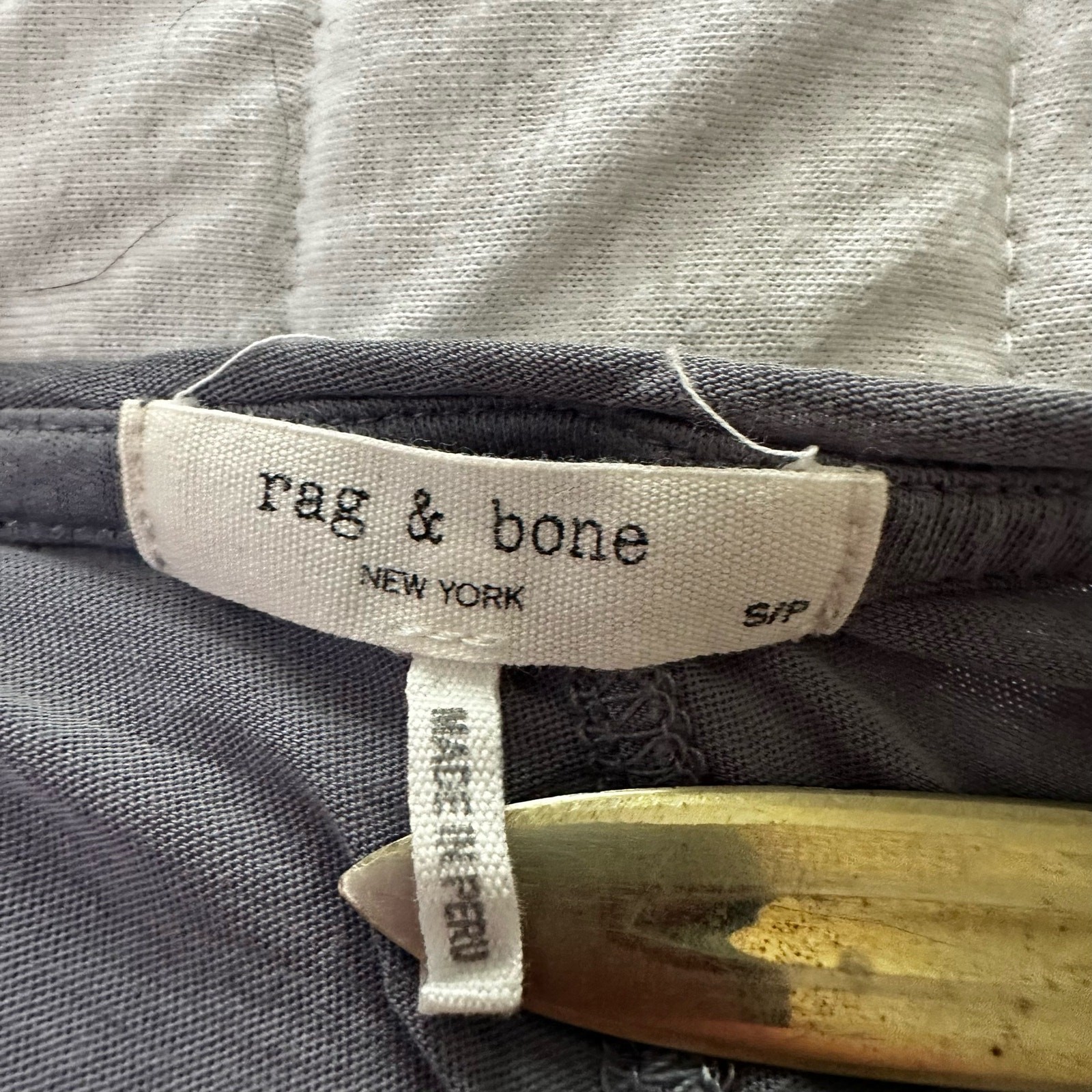 Rag + Bone Top Womens Small Gray Tank 100% Pima Cotton Relaxed Minimalist