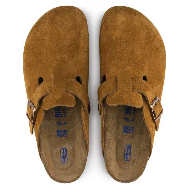 Birkenstock Boston Mink Suede Leather Clog Shoes Narrow/Wide EU 37-45 Unisex