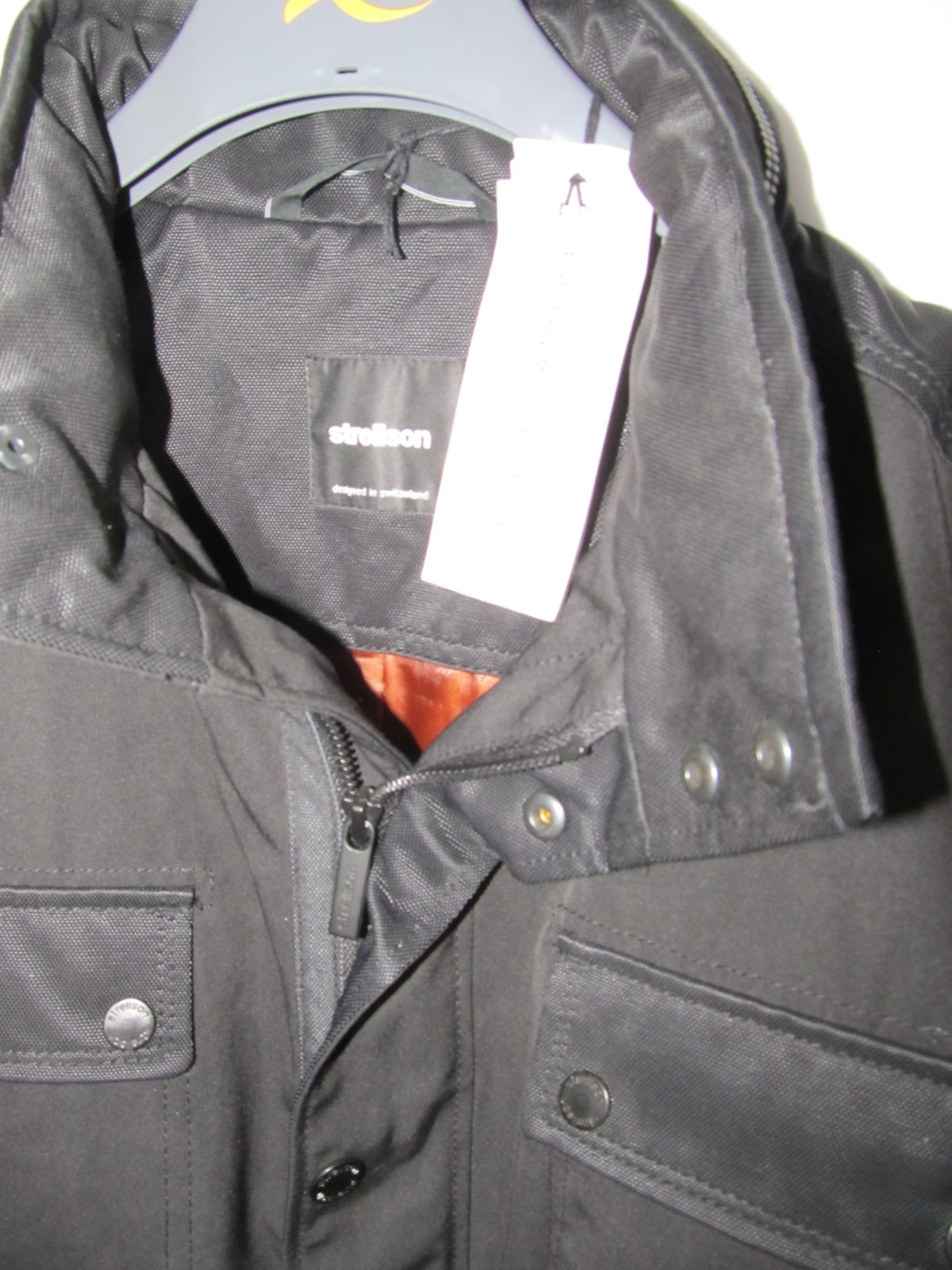 NWT Men’s STRELLSON ‘Horton’ Black Zip Up Lined Jacket Size 50 (chest 43″)