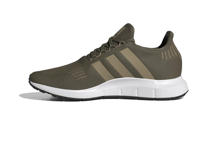 adidas Swift Run 1.0 Men’s White White Gum Casual Running Shoes Knit