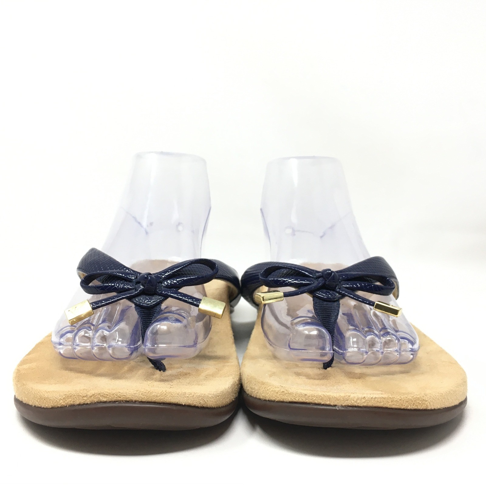 Vionic Bella II Flip Flops Sandals Shoes Womens Size 11 Blue Lizard Orthotic