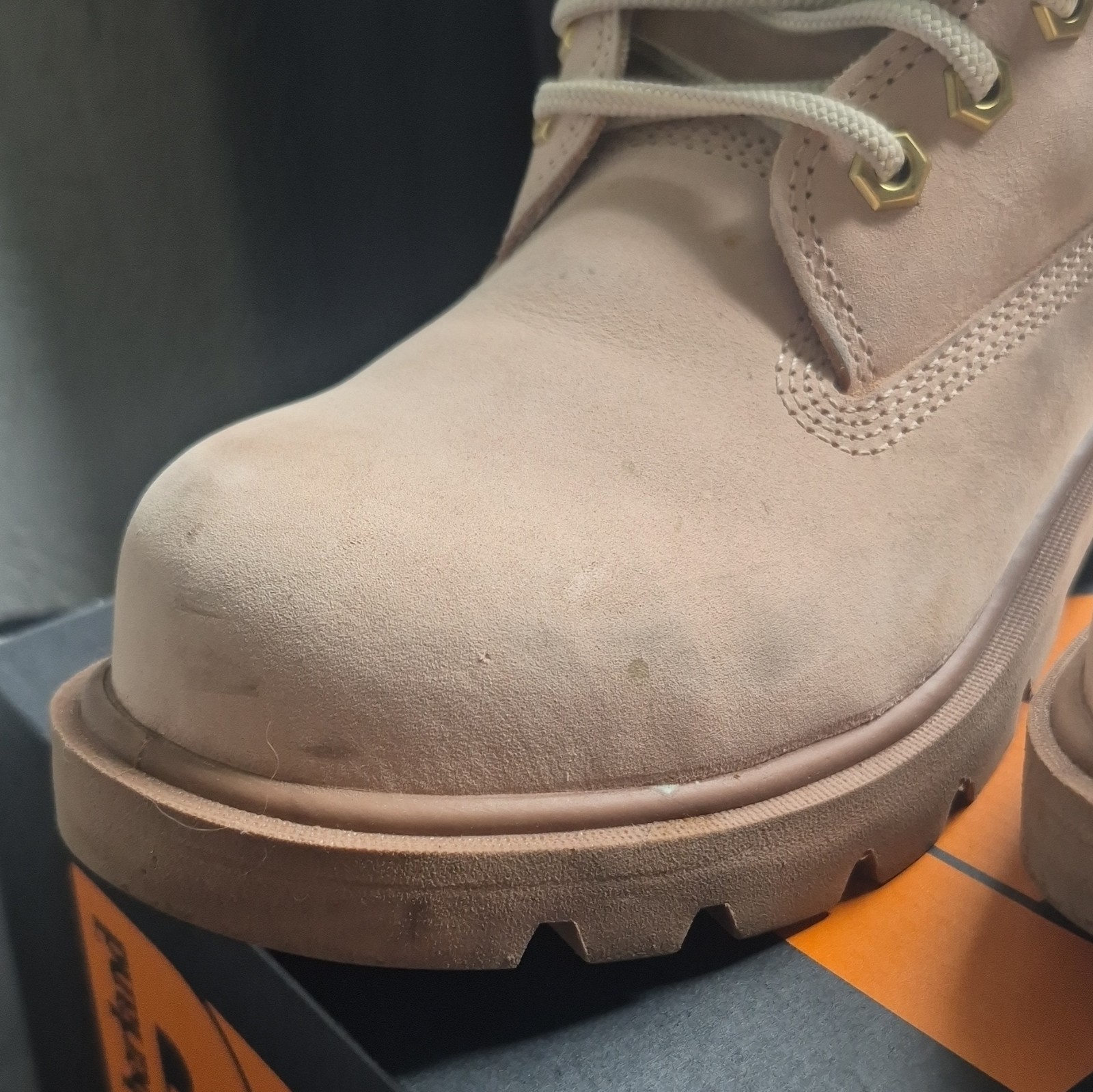 Timberland PRO Men’s Suede Composite Toe Lace-Up Ankle Work Boot Beige/pink 6W