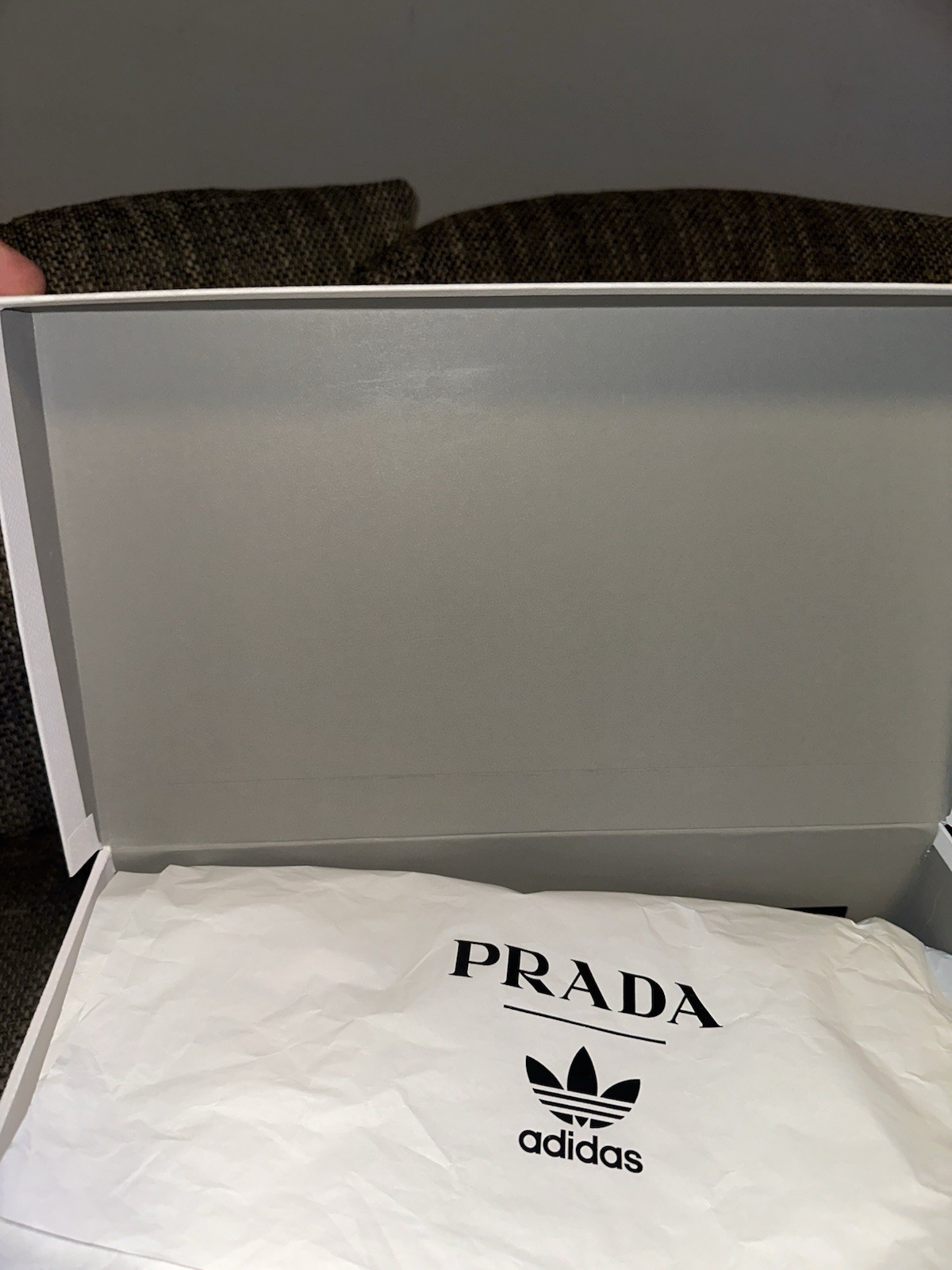Adidas Superstar Prada Silver New!! 43 1/3 UK9 US 9.5