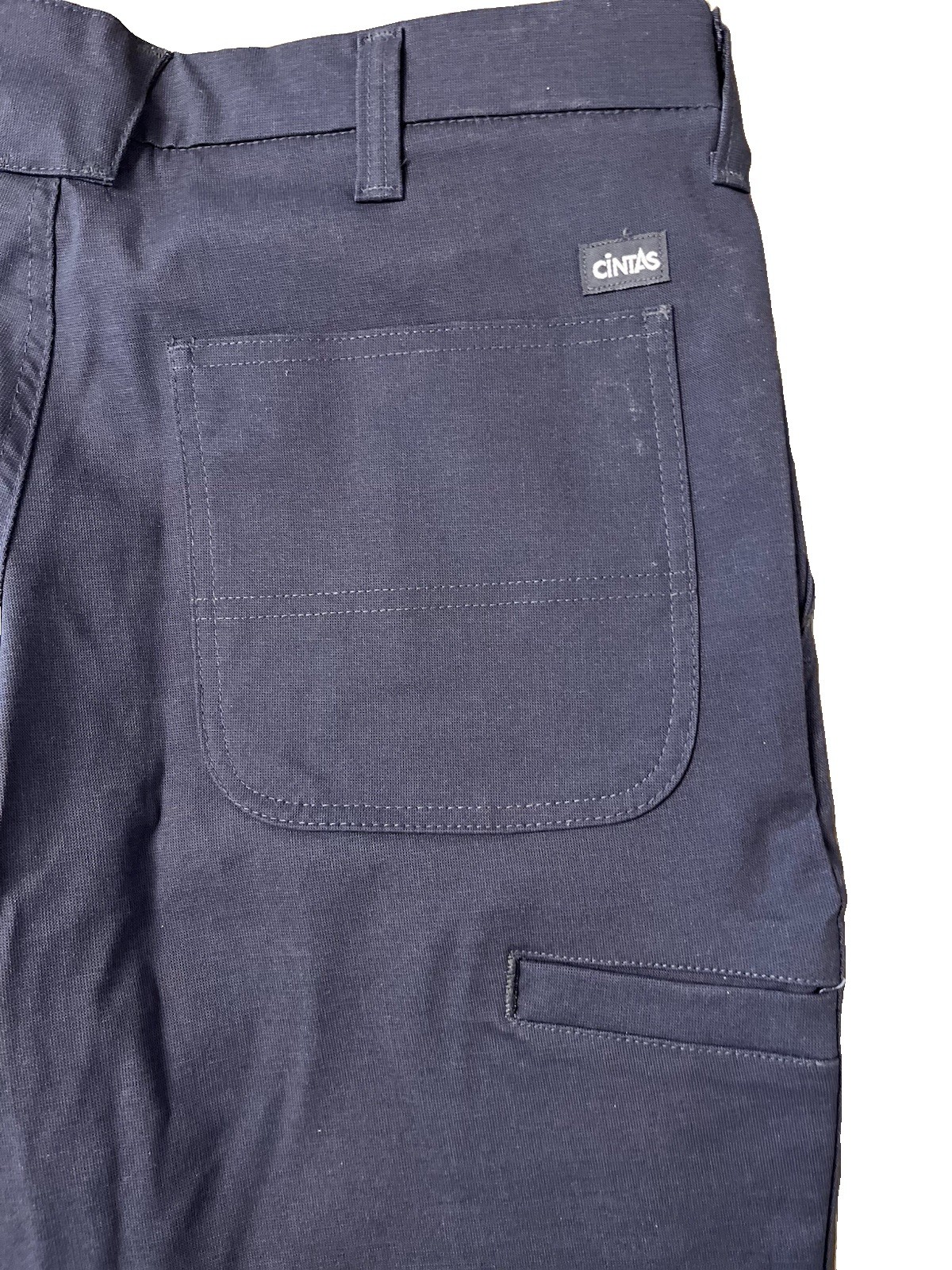 Cintas Pair Of Comfort Flex Pro Work Pants Blue 33×30