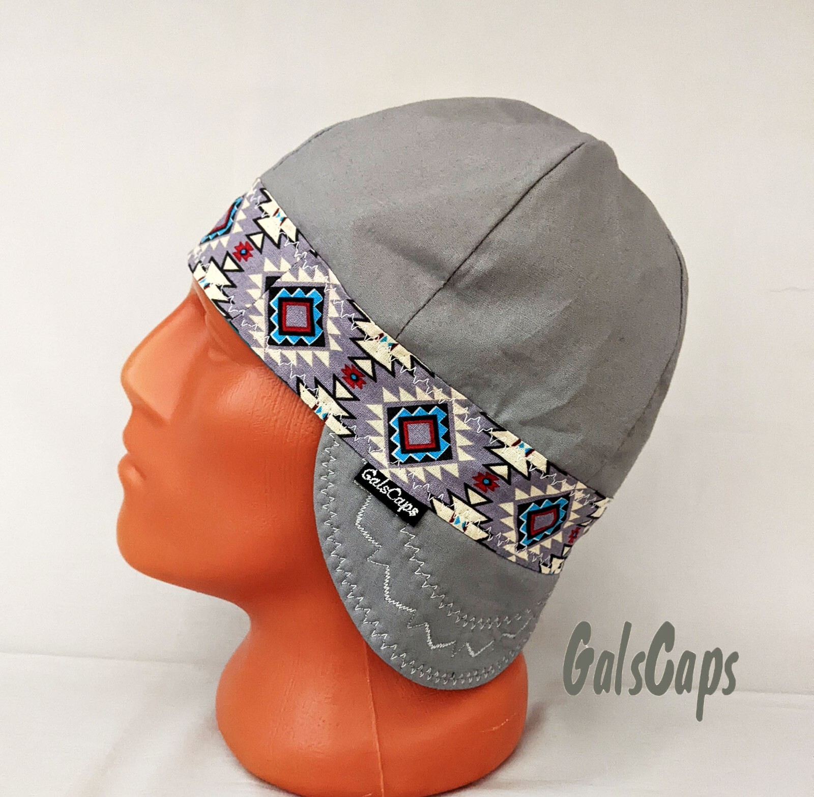 #30 Southwest/Turquoise Welders Hats Bikers Caps Welding Cap Hat Cotton Handmade