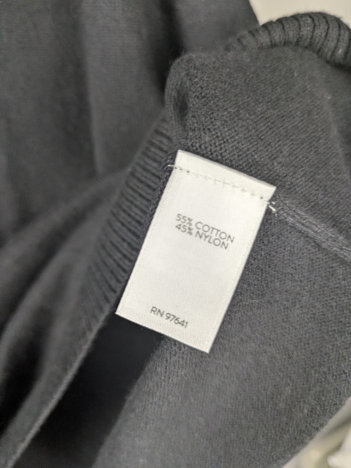NWT J.Jill size 3X black v-neck pullover sweater cotton nylon blend