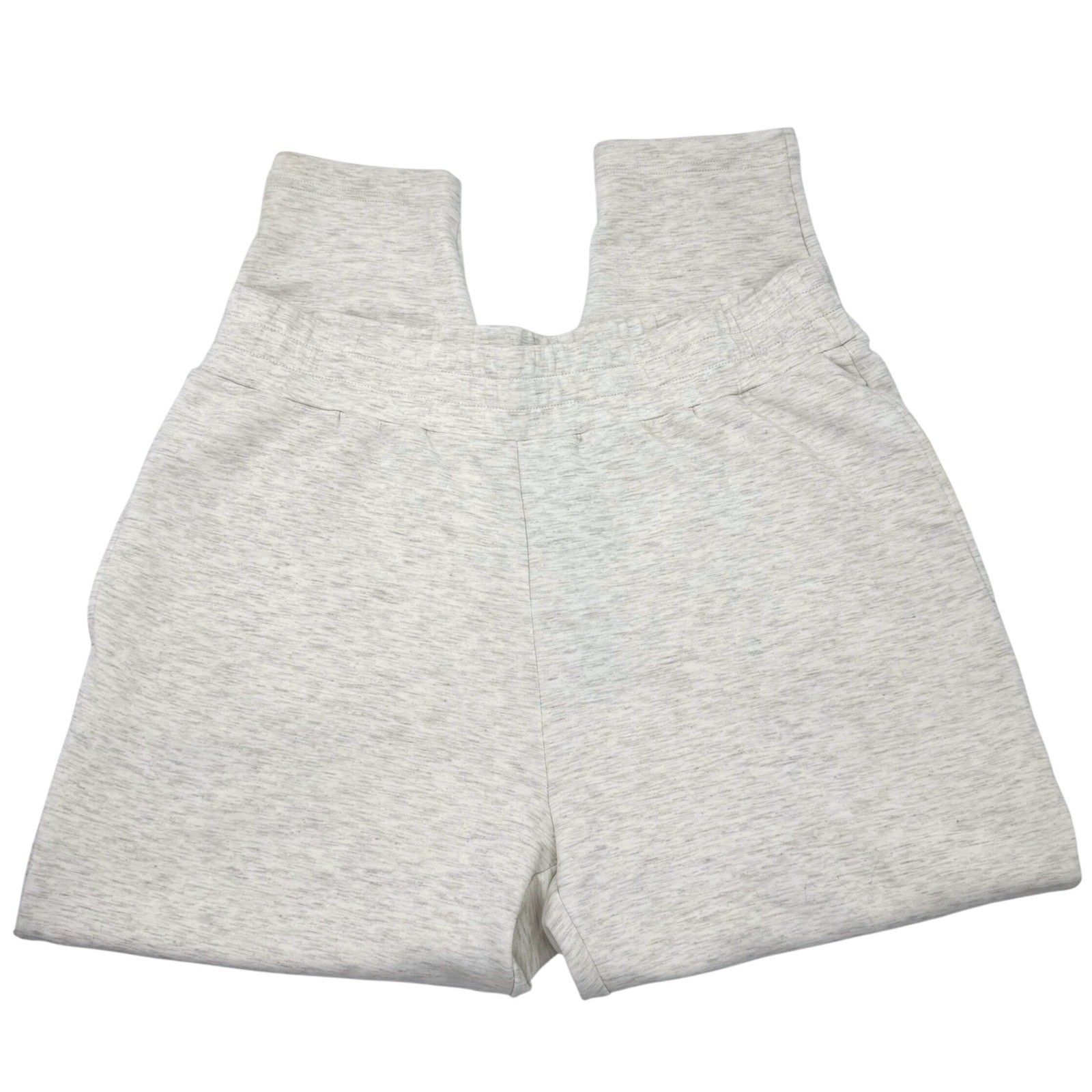 NWT Varley Doublesoft Slim Pant 25″ Ivory Marl Sz XL Anthropologie $120 Joggers