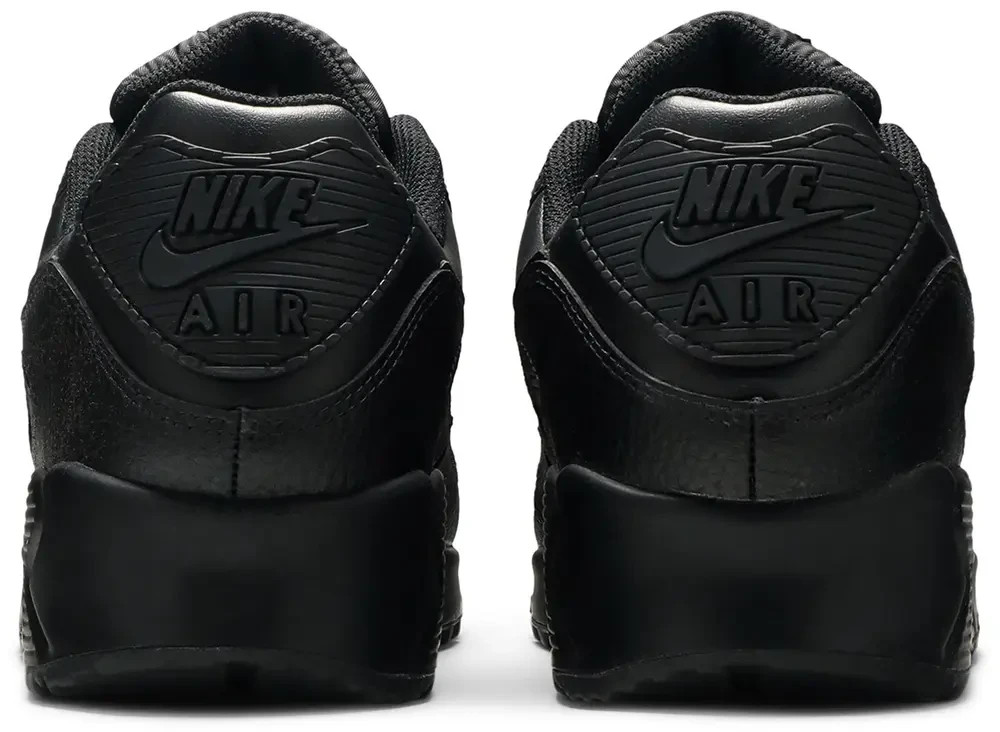 Nike Air Max 90 Leather Triple Black CZ5594-001 Men’s Size 10.5