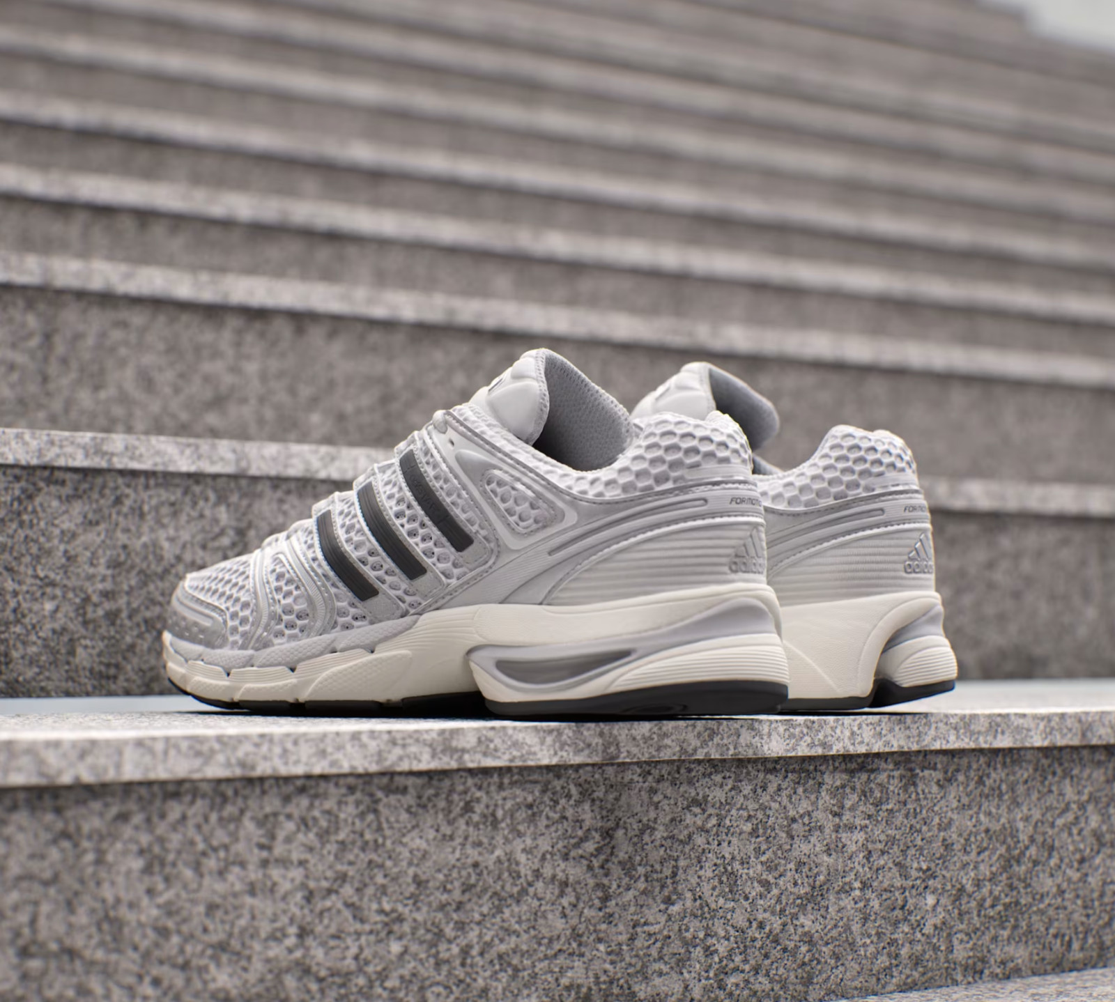 Adidas Originals Adistar Control 5 Silver Metallic Grey Running Men Shoes KI6121