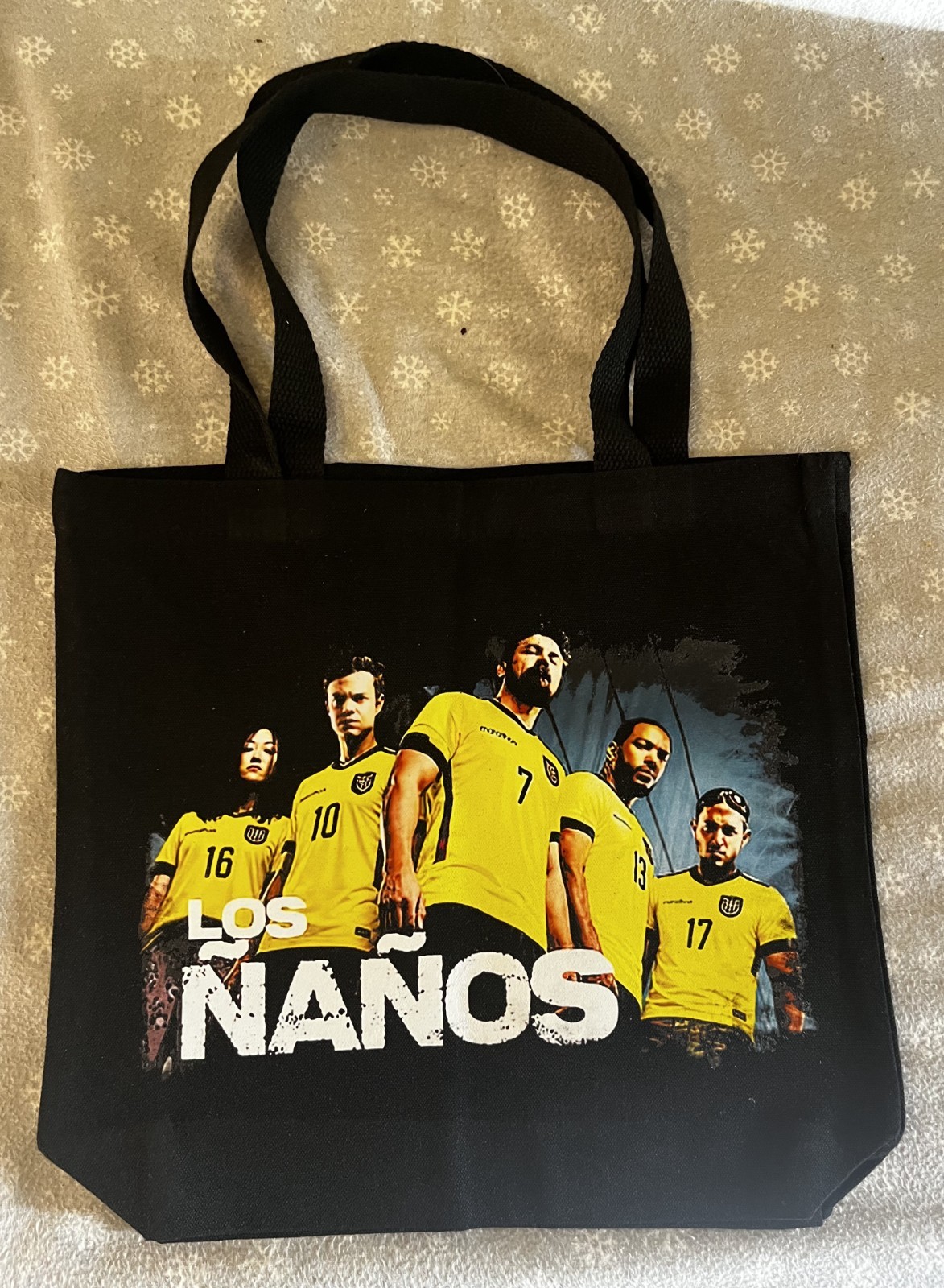 Ecuador Los ñaños Reusable Tote Bag Shopping Bag Black 13″ x 11.5″ New