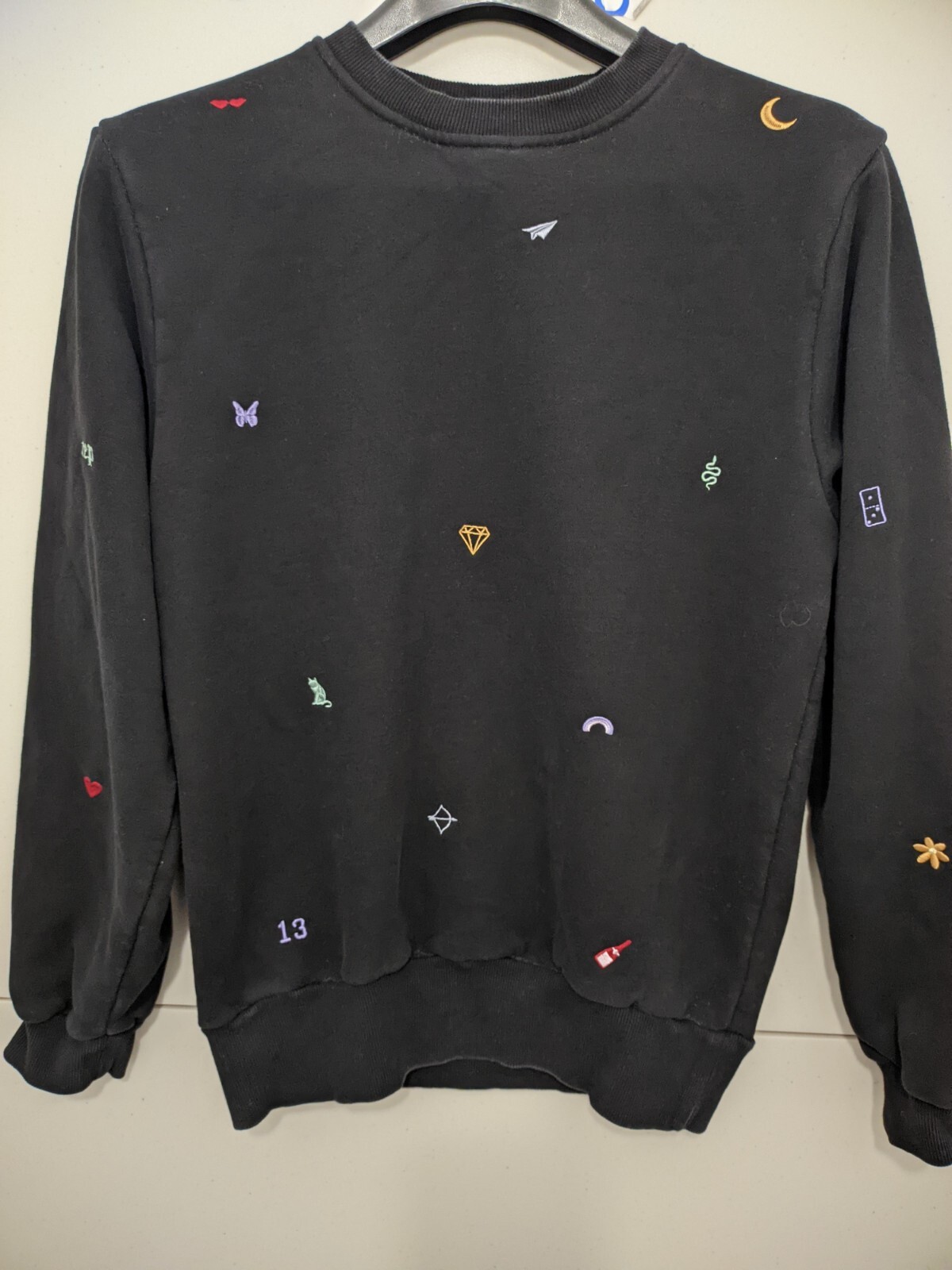 Mojo Provo Sweatshirt Womens S BLK Taylor Crew Swifties Call It What It Was Jake