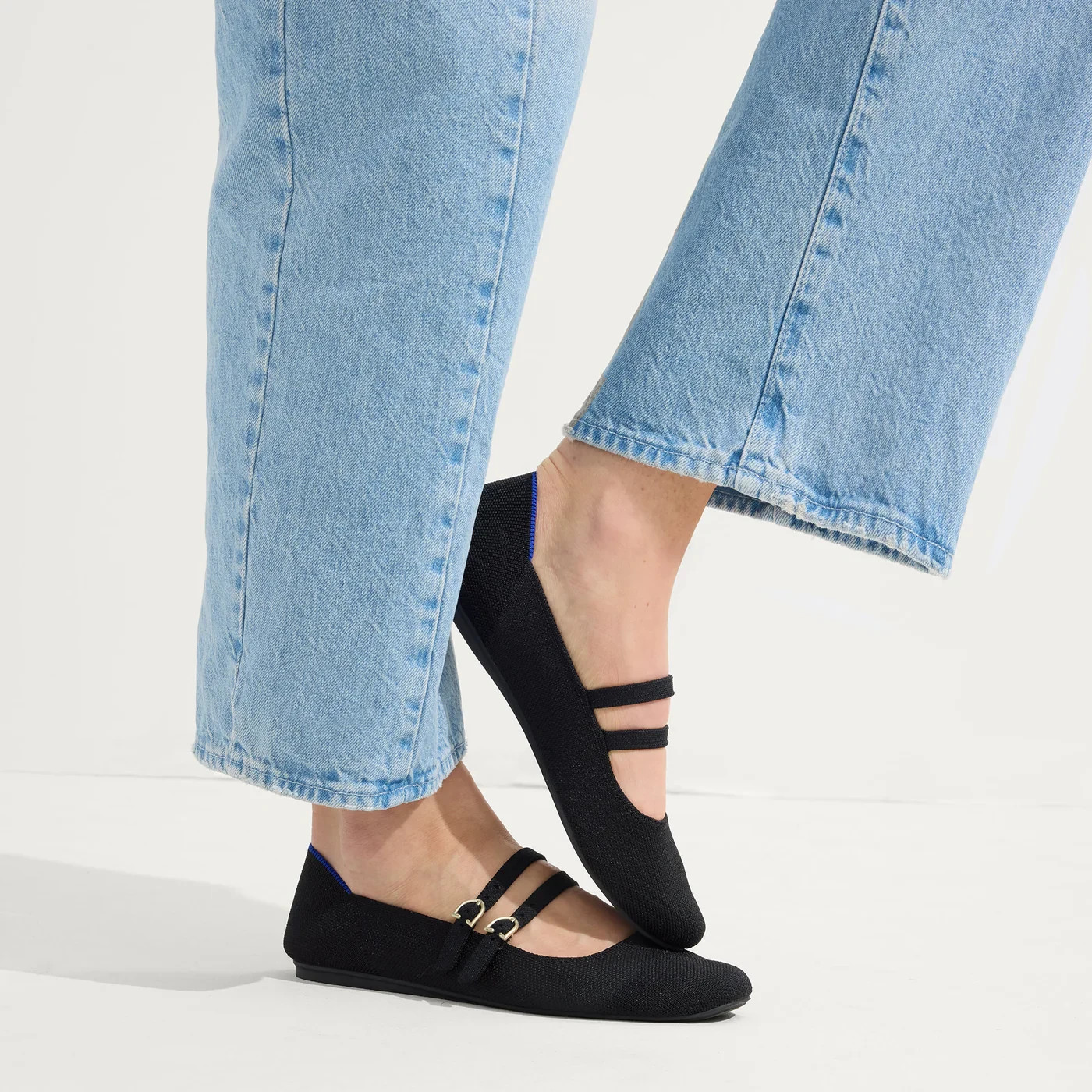 Rothy’s The Double Buckle Mary Jane Women’s Washable Flats
