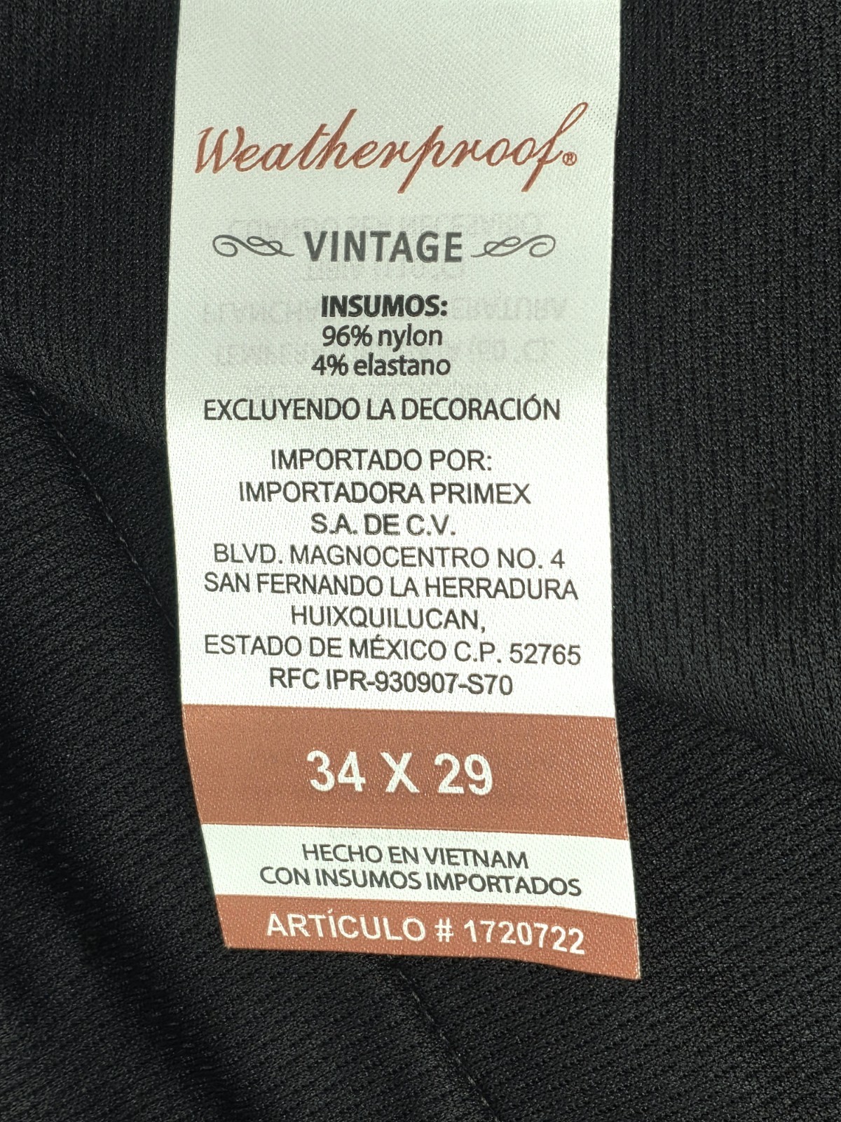 Weatherproof Men’s Straight Stretch Tech Pant 34×29 Flex Waistband Zip Pocket