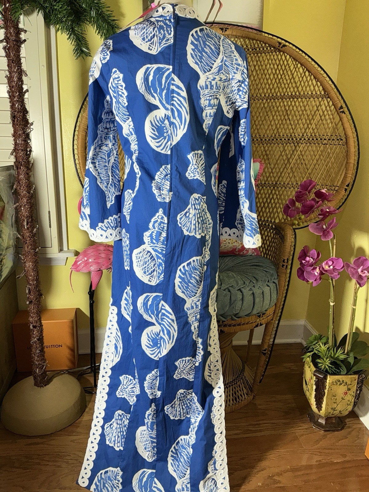 Lilly Pulitzer NWT Shealyn Stretch Maxi Caftan Shell Of A Good Time 🦄 Size 6,16