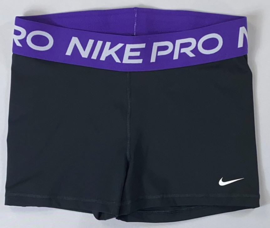 Women’s Nike Pro CZ9857 Dri-Fit 3″ Mid Rise Solid Plain Compression Shorts