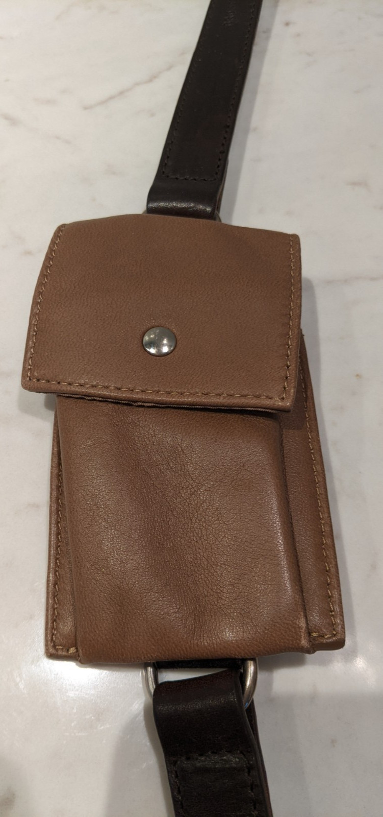 BRUNELLO CUCINELLI Brown Leather Belt Bag Crossbody Belt