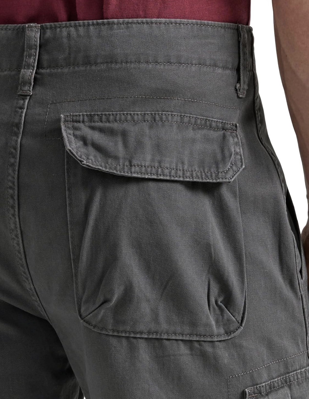 Wrangler Authentics Men’s Premium Twill Cargo Short Anthracite Twill 44 GRAY