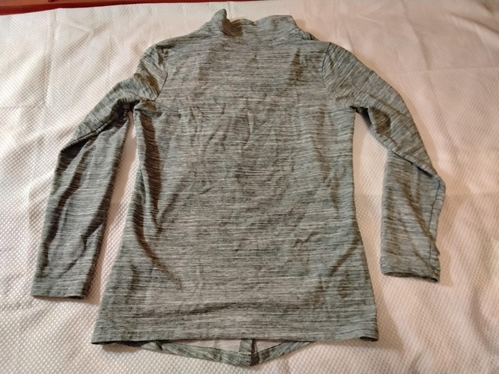 DANSKIN Cotton Poly spandex Blend Warm Workout Sweatshirt Long Sleeve Sz L