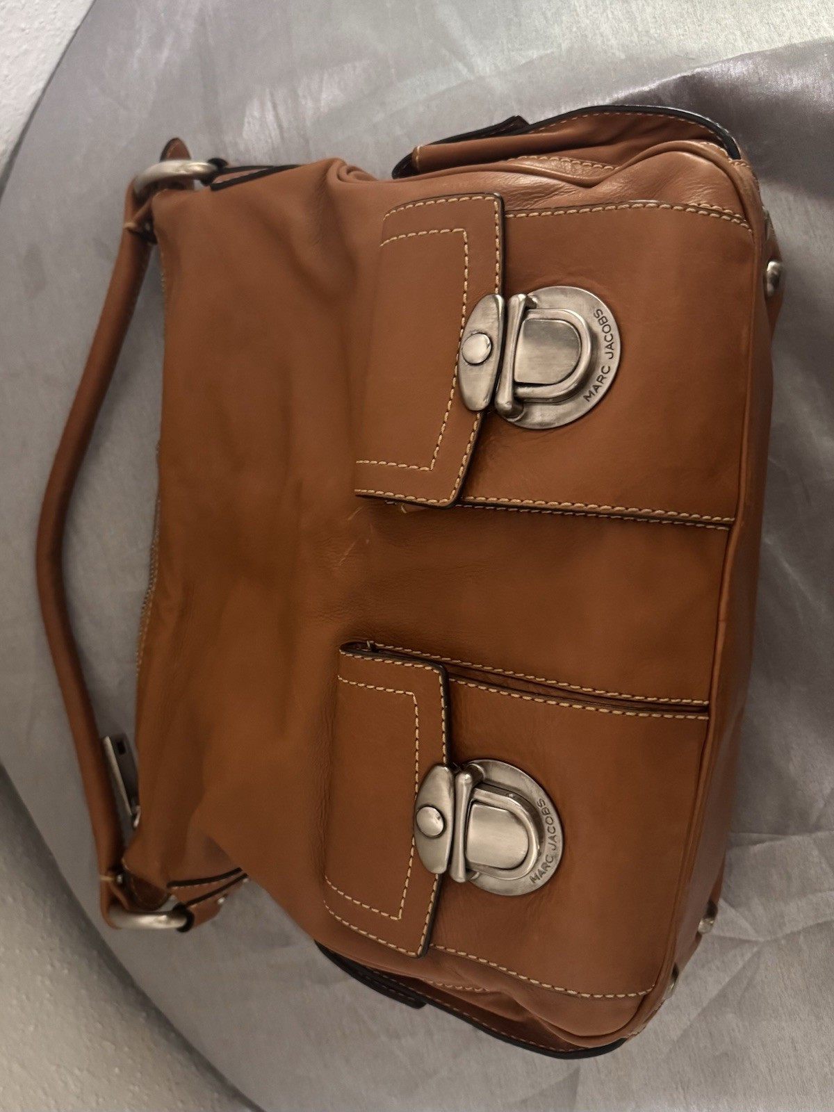 Marc Jacobs Multi pocket Blake Brown/ Cognac Bag push lock Pockets