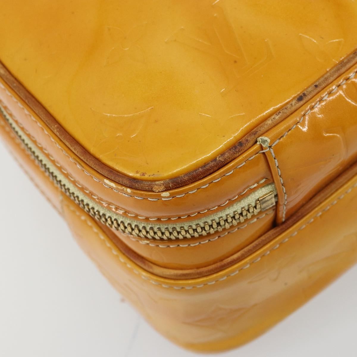 LOUIS VUITTON Monogram Vernis Marley Backpack Yellow M91040 LV Auth bs34725