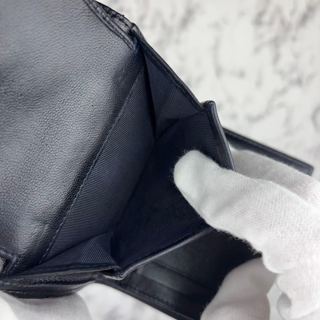 163 CHANEL Matelass lambskin tri fold wallet