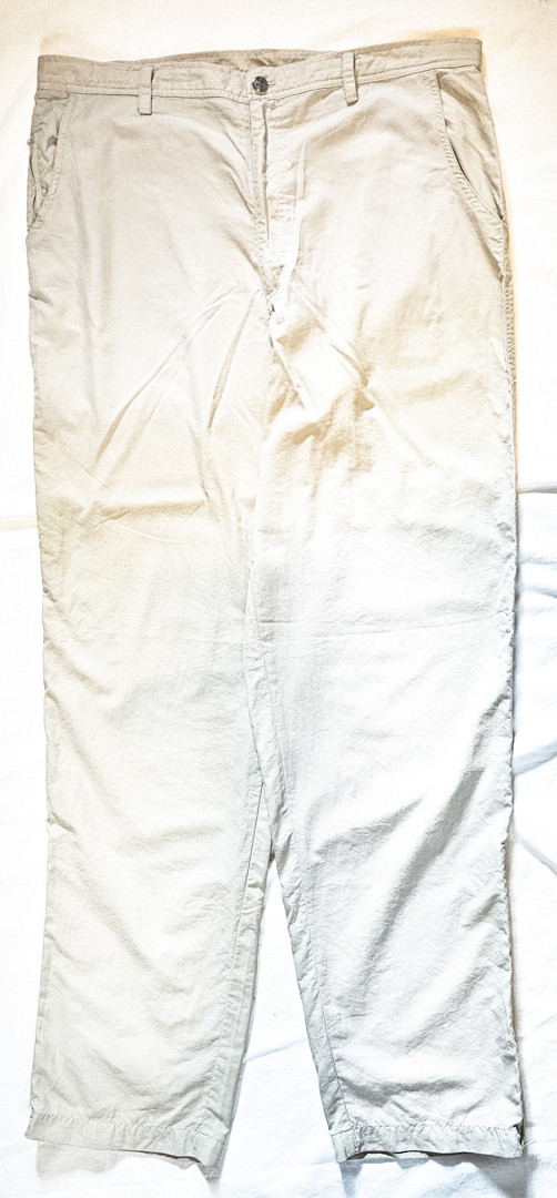 REI Hiking Pants Men’s 38″-Long Light Nylon Beige Boot Zippers