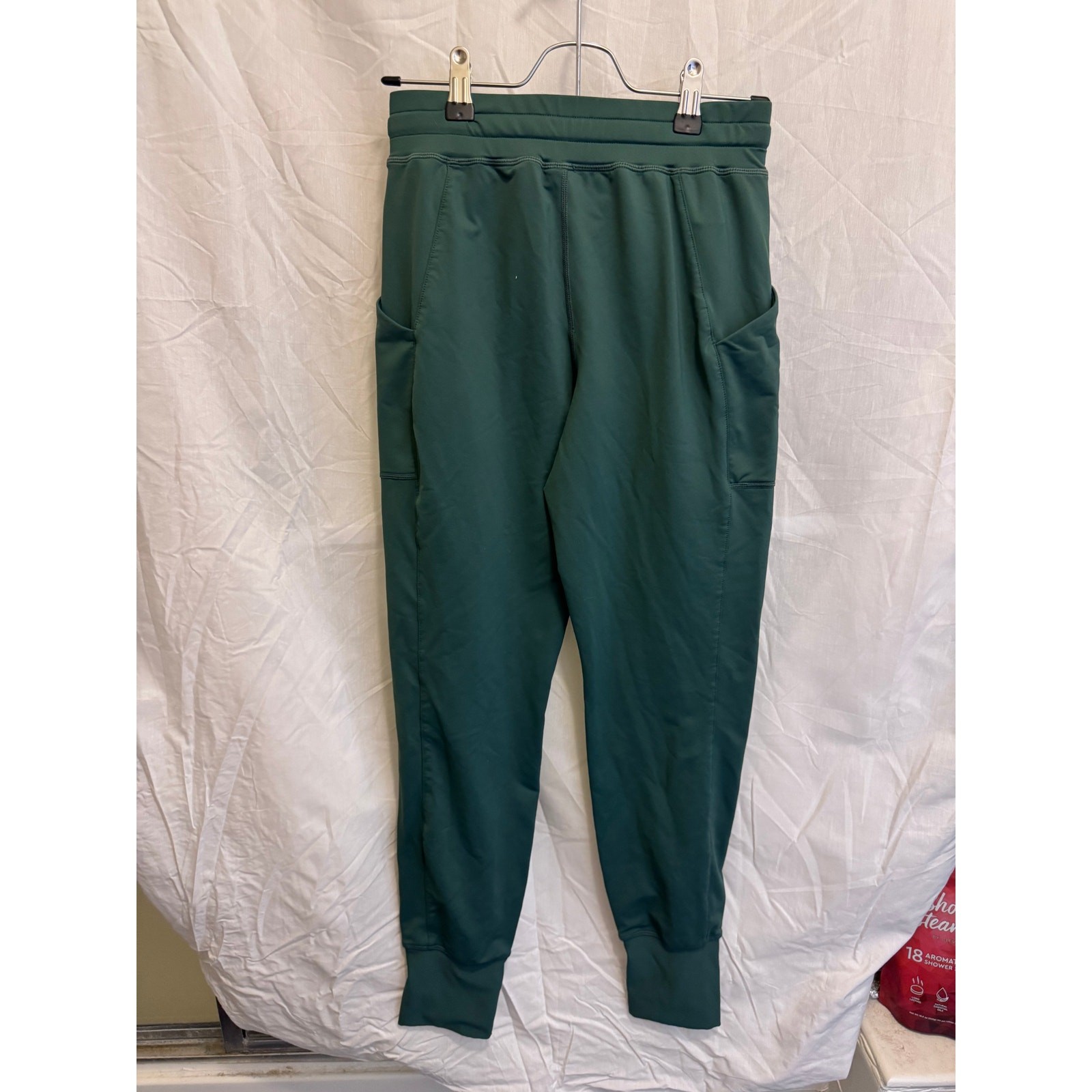 Fabletics Green Drawstring Cuffed Pocket Joggers Size 2XS