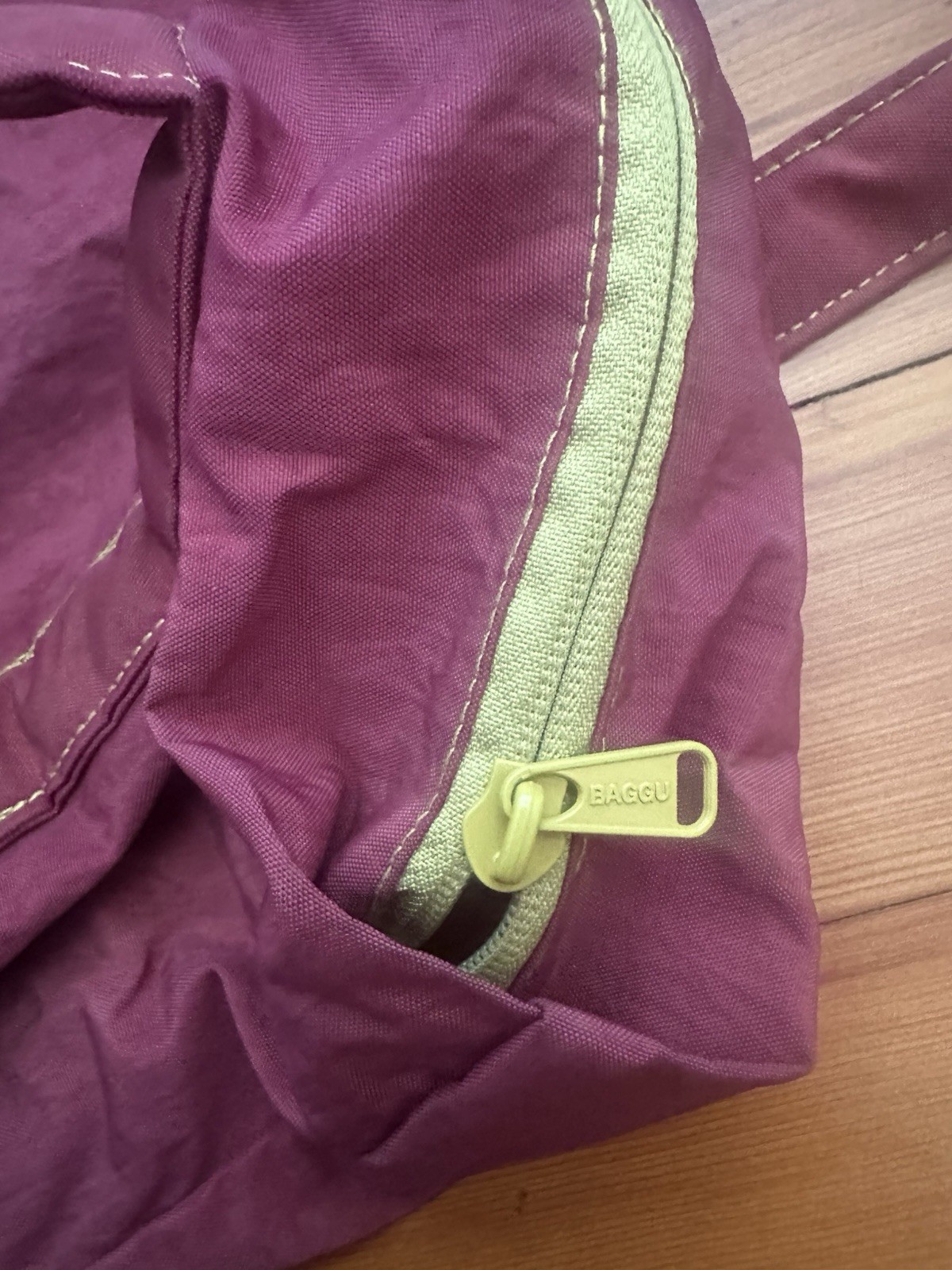 BAGGU Cloud Bag Dyed W Pouch Burgundy Lemongrass