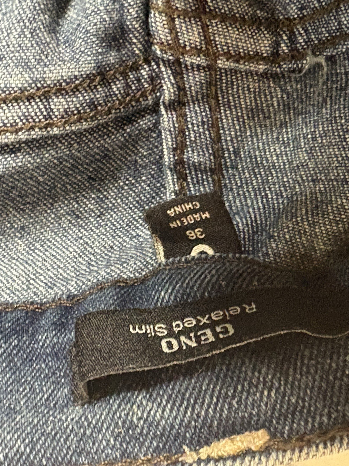 True Religion Men’s Relaxed Slim Jeans 36 Regular Blue Medium Wash Denim Cotton