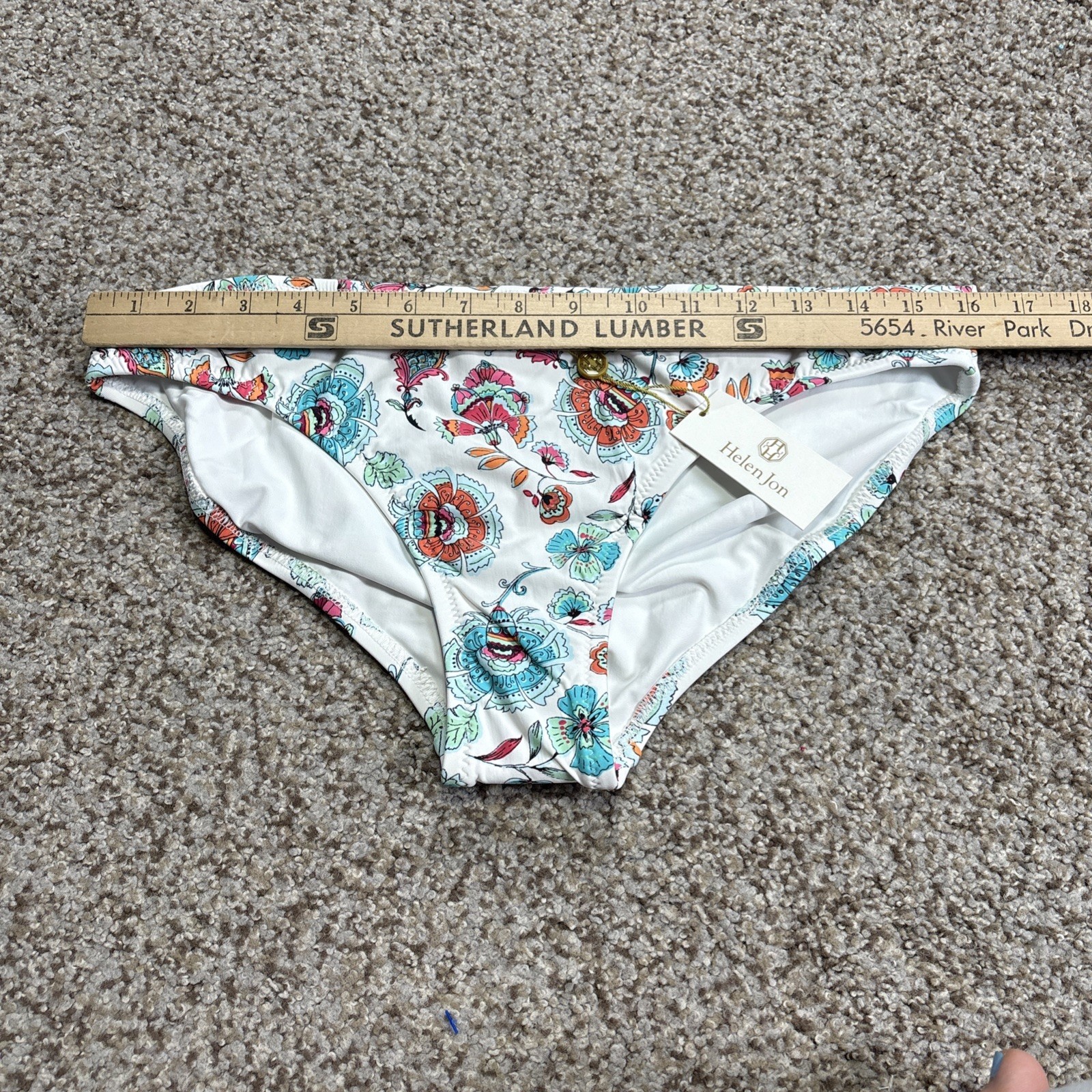 Helen Jon Classic Hipster Bikini Bottom Bali Hai Size Large NEW MSRP $69