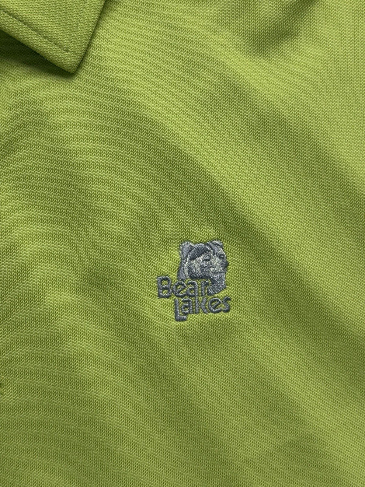 FootJoy FJ Men’s Lime Green Short Sleeve Golf Polo Sz L Performance Bear Lakes