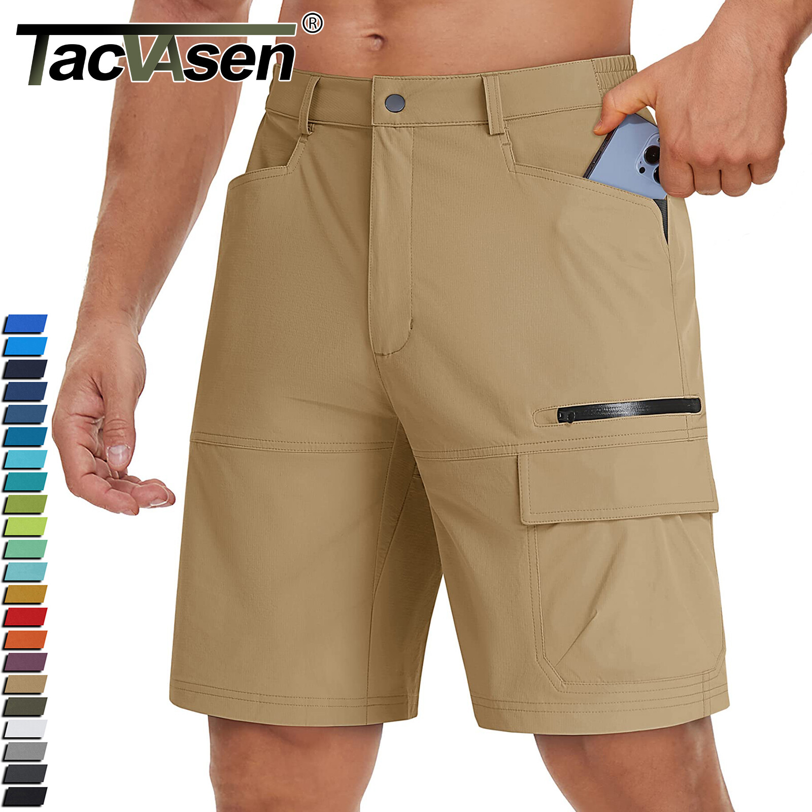 Men’s Tactical Hiking Shorts Quick Dry Cargo Combat Summer Outdoor Casual Pants