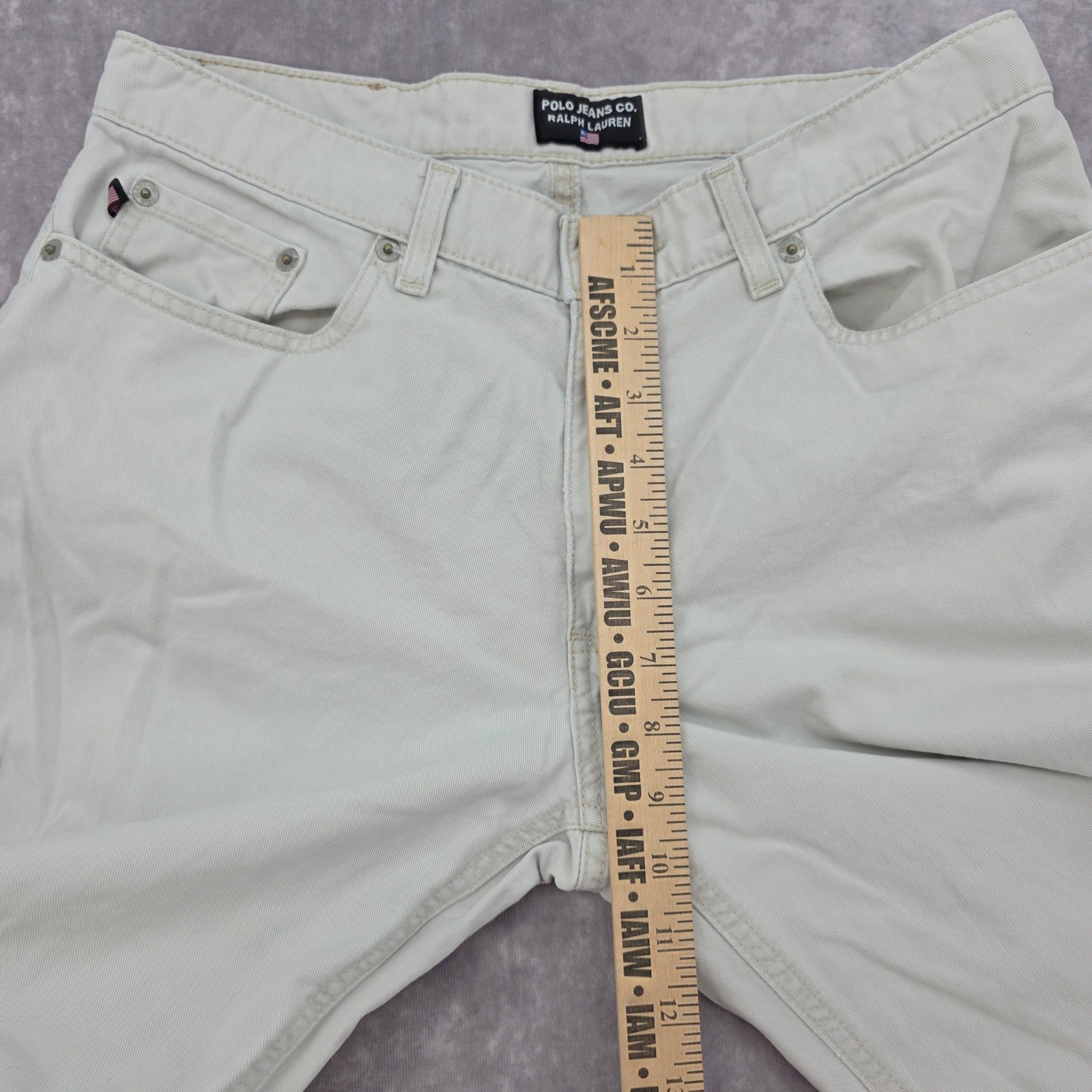 Polo Jeans Co Ralph Lauren Saturday 30×29 Jean Beige Khaki Straight Leg Casual