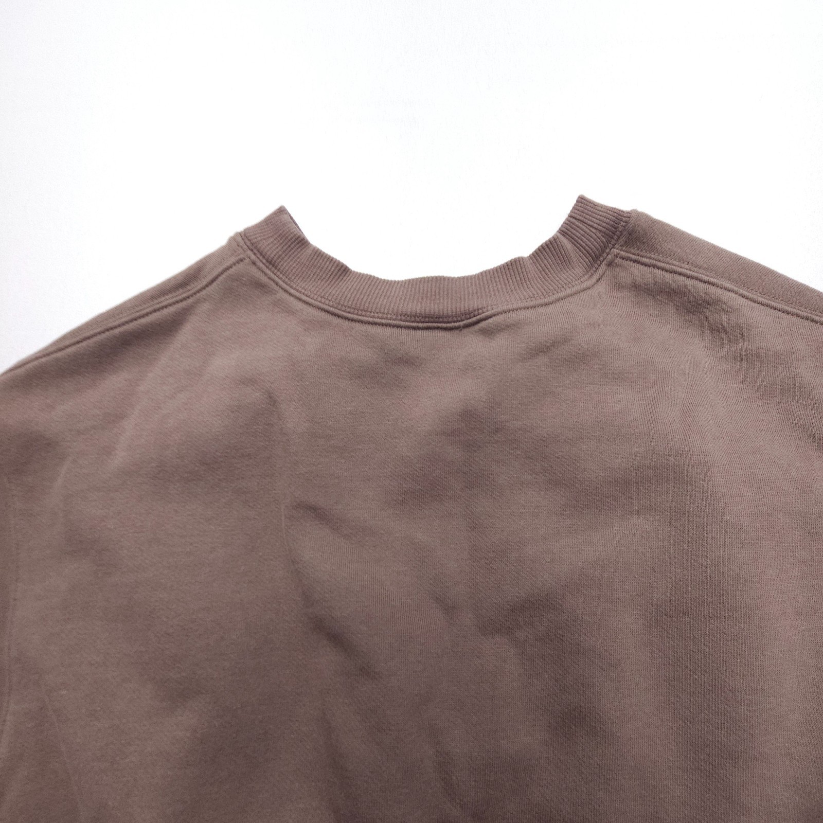 Alo Yoga Devotion Crew Neck Pullover Womens Small Cocoa Crop Sweatshirt Gym Cozy