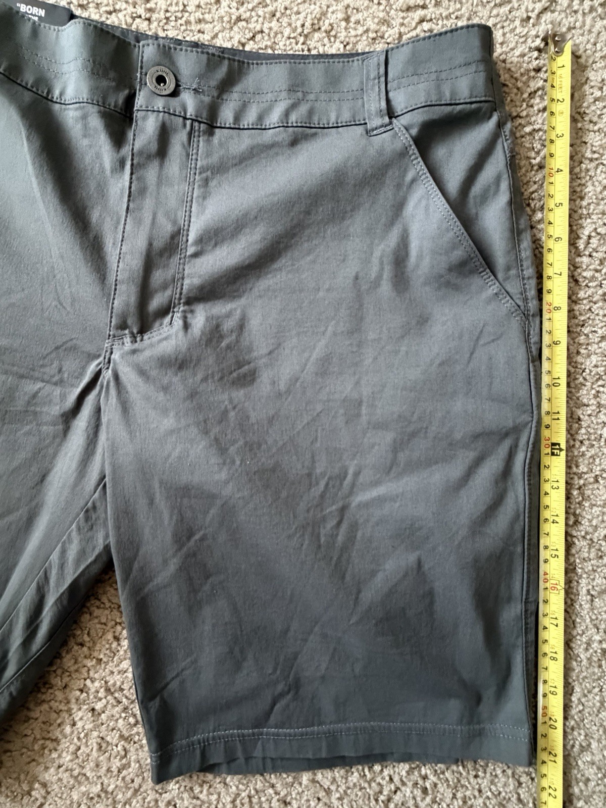 New Kuhl Resistor Lite Chino Shorts Size 36 10” Inseam Carbon 5205 NWT JBHS