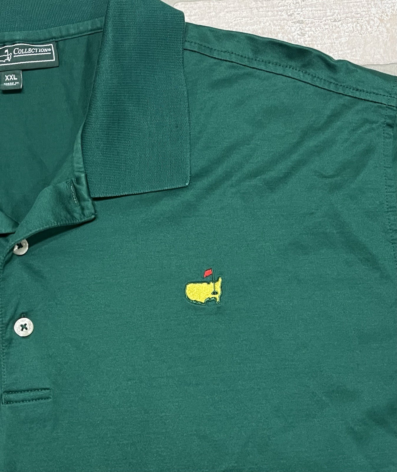 Masters Collection Augusta Green Polo Performance Mens XXL preppy