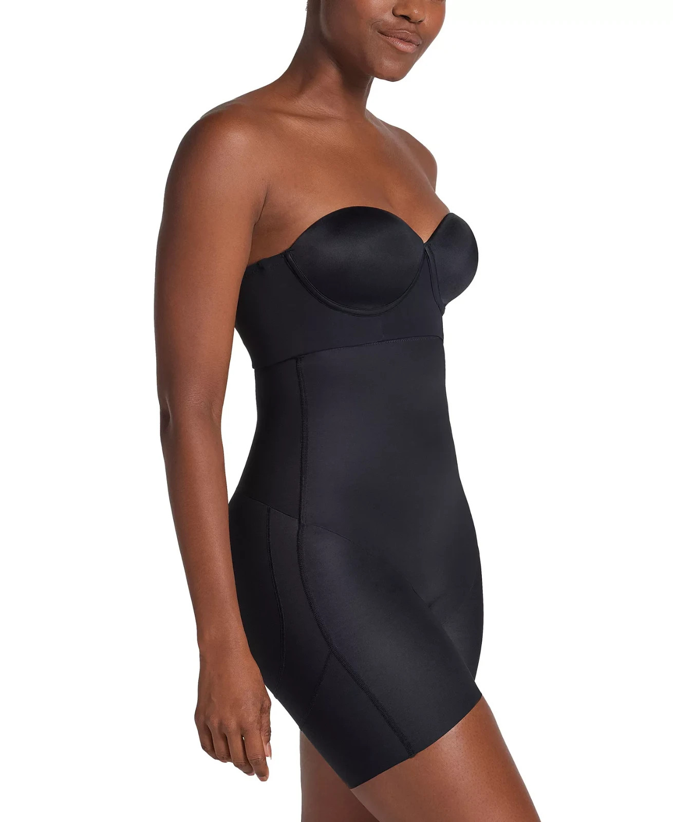 Leonisa Womens Strapless Sculpting Step In Body Shaper with Short Bottom Size XL