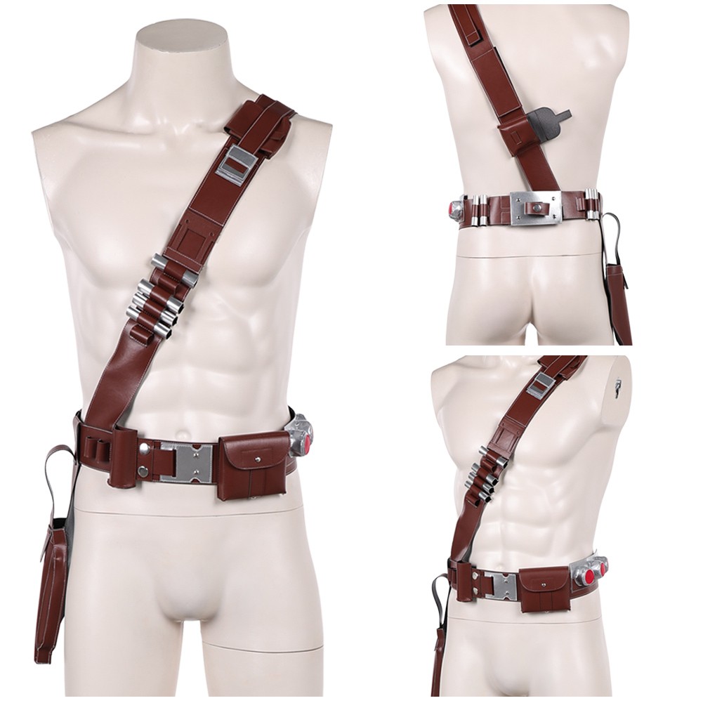 Din Djarin Cosplay Belt Halloween Carnival Accessories waistband props leather