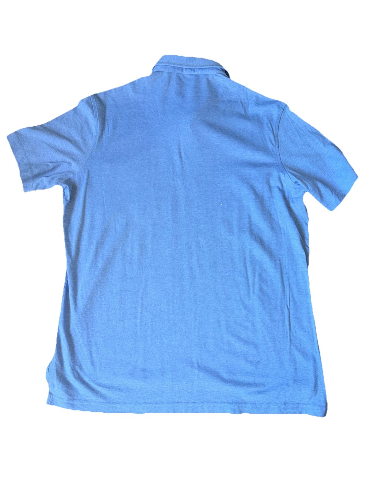 Sid Mashburn Polo Shirt Men’s XXL Light Blue 100% Cotton Short Sleeve Pocket