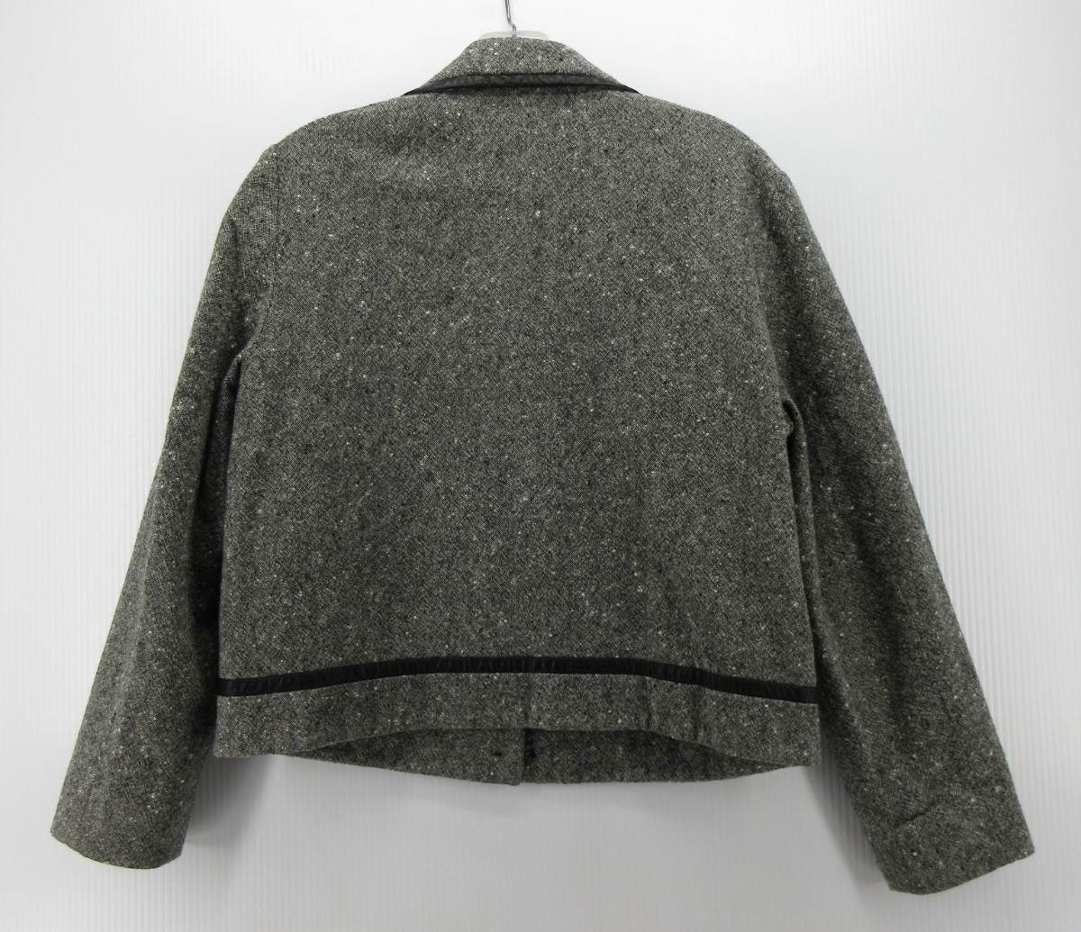 VINTAGE Pendleton Blazer Women 12 Petites Gray Virgin Wool Jacket Coat Career *