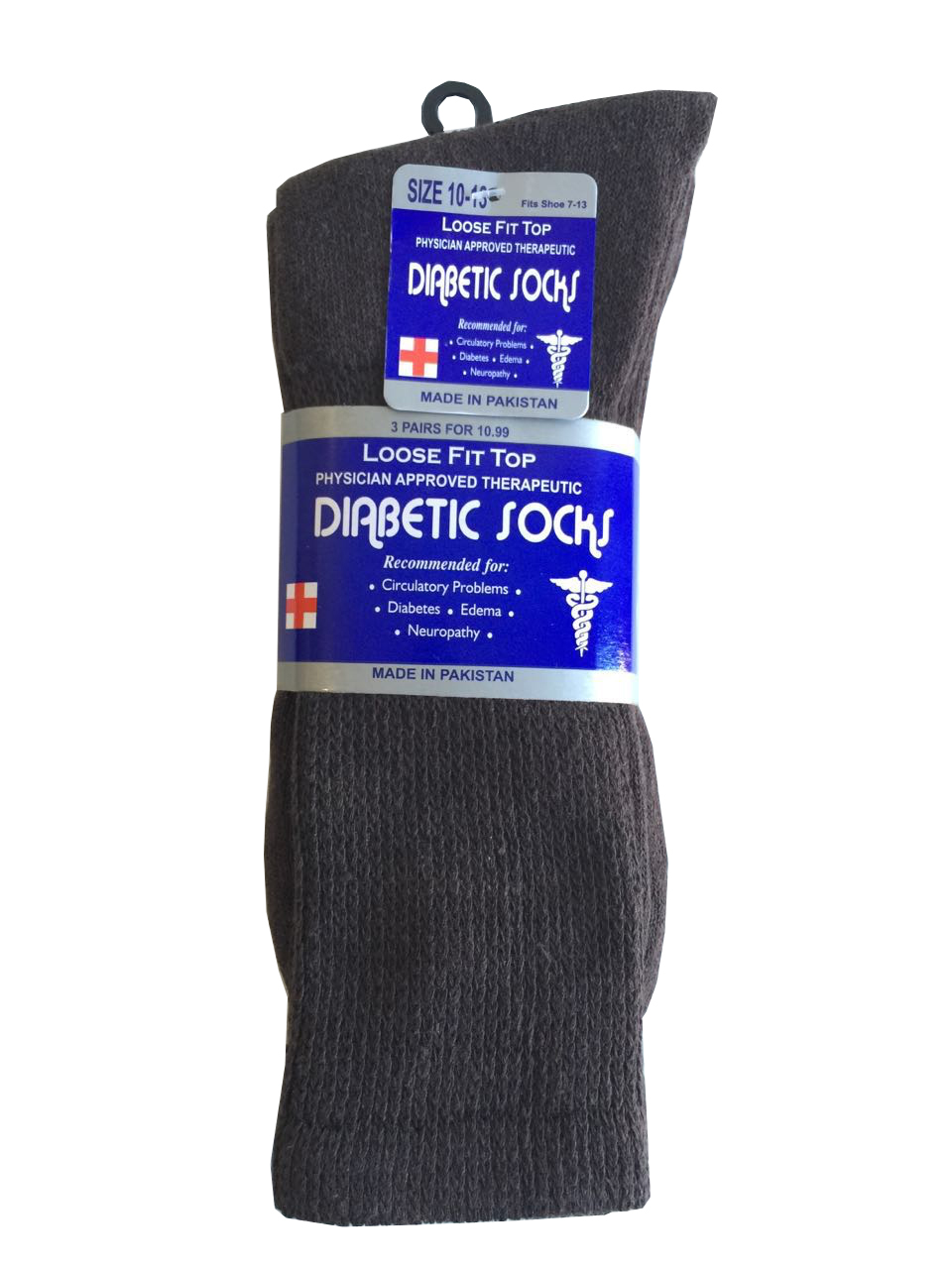 NEW Diabetic COFFEE CREW SOCKS circulatory Health Men’s Cotton Size10-13