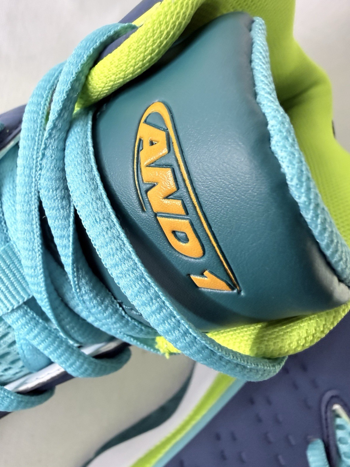 AND 1 Pulse 2.0 TPR Men’s Mid-Top Color-block Green/BlueSneaker New In Box