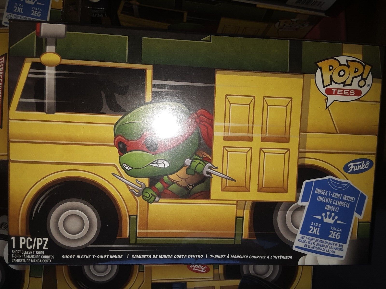Funko Pop!Tees-Teenage Mutant Ninja Turtles TMNT Turtle Power -Size M,L,XL,2XL